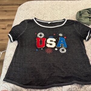 USA Graphic T-Shirt - Black